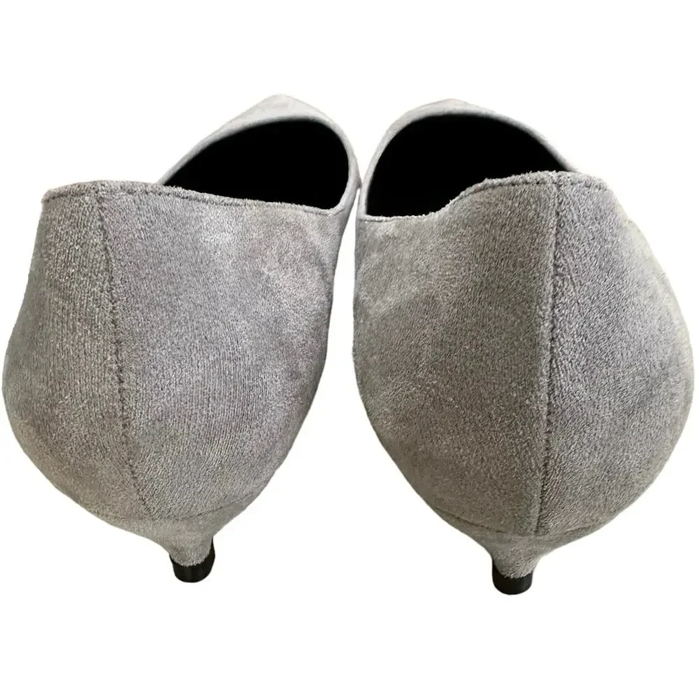 Camssoo 1.5” heels, light gray pointed toe pumps No wear size 10.5 - Picture 7 of 10
